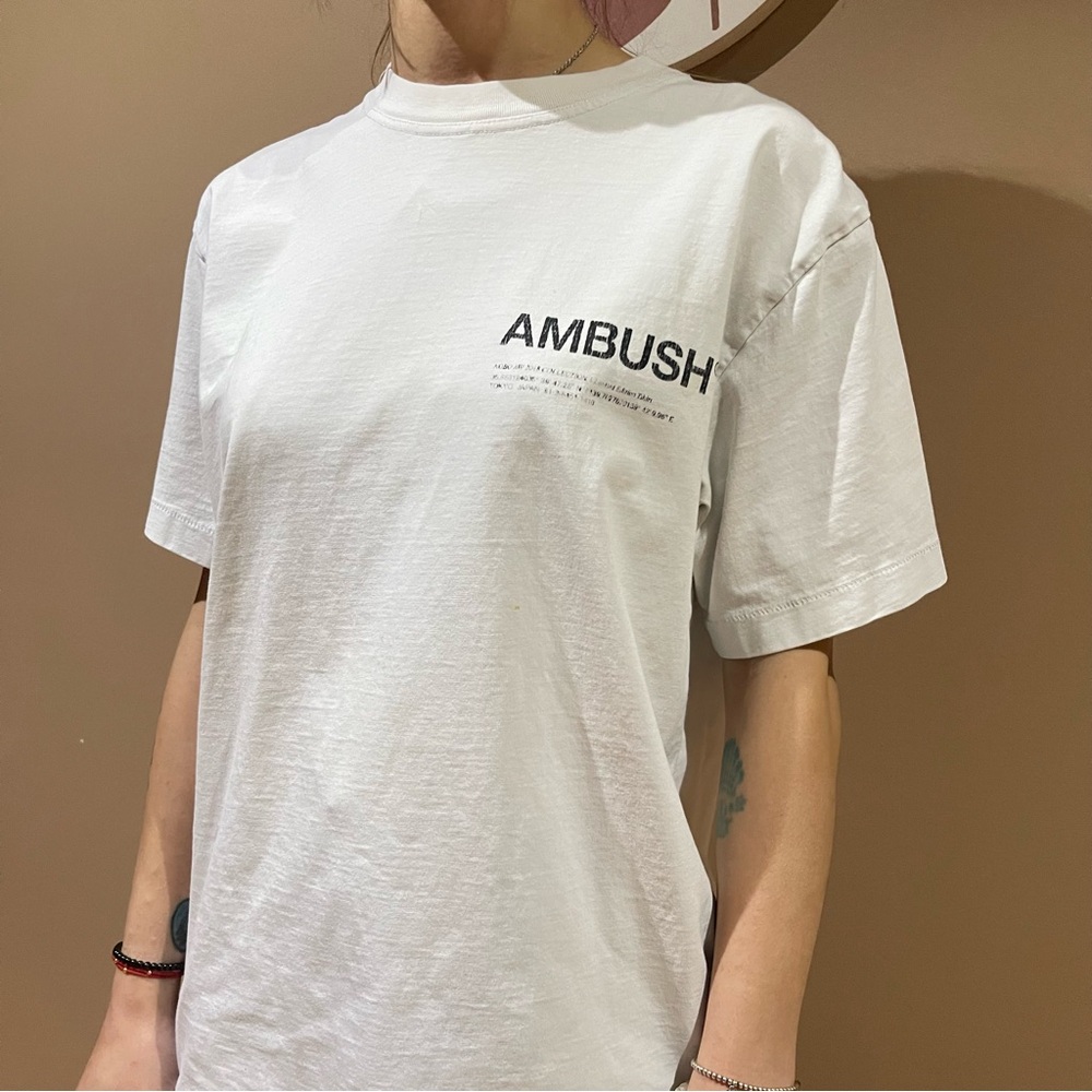 AMBUSH White Short Sleeve Men's Tee